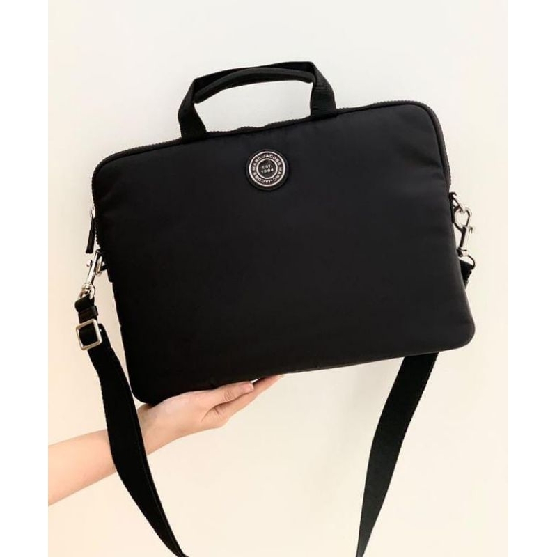 Tas Marc Jacobs Nylon Laptop Bag Black