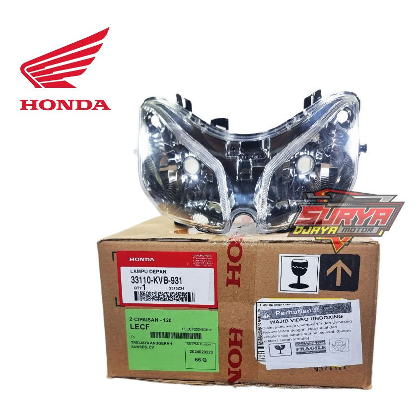 33110-KVB-931 Reflektor Lampu Depan Vario 110 CW Old Lama Karbu ORI AHM