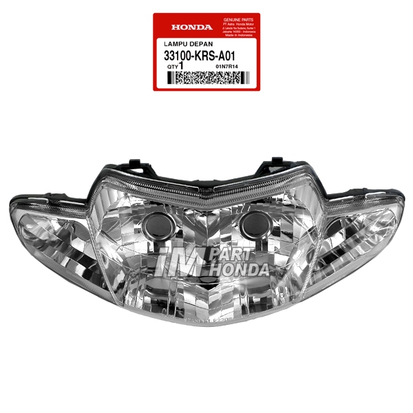 33100-KRS-A01 Reflektor Lampu Depan Assy Plus Bohlam & Socket Supra Fit Lama