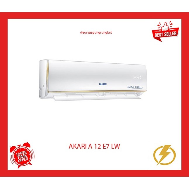 AC AKARI 1.5 PK 990 WATT 12000 BTU - A 12 E7 LW