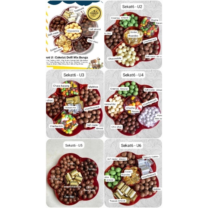 

paket U kue lebaran homemade hampers lebaran paket coklat delfi, Treasure, chacha , chic choc dan sudah free bublewrap paket toples 5sekat free BOX lebaran