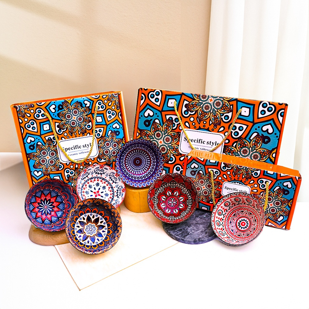 IDOLAKU Hampers Mangkok Set Jepang Keramik