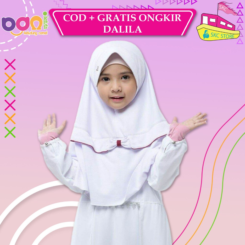Bani Batuta Dalila - Kerudung Instan anak / Bani Batuta / Krukid / Hijab / Jilbab