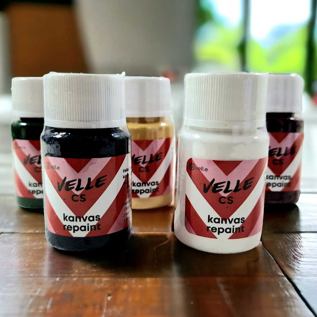 Cat Sepatu Kanvas Velle CS - Repaint Topi Tas Canvas