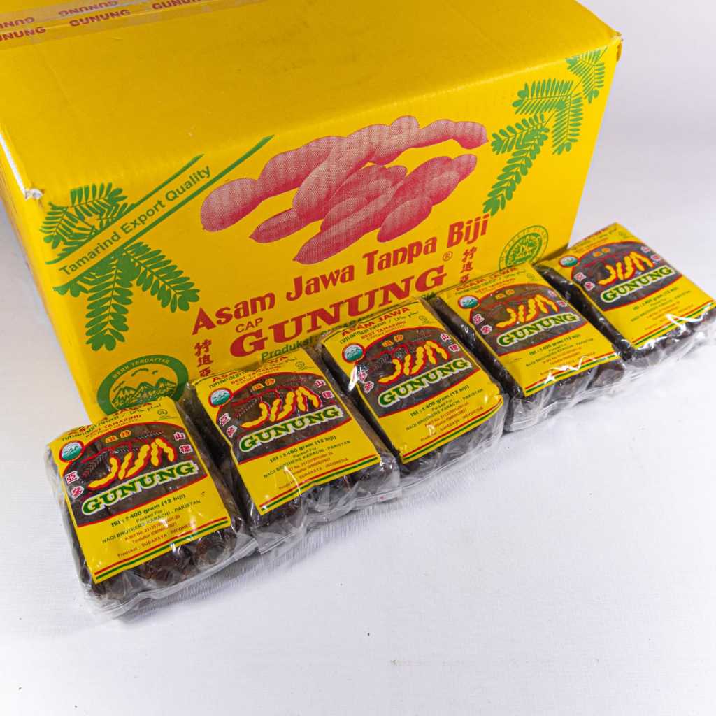 

asam jawa cap gunung daging 500 gr 1 dus