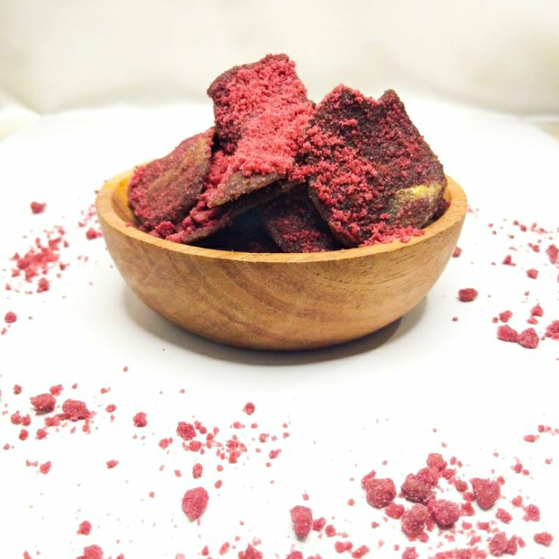 

[100gr] Choco Red Velvet, Keripik Pisang, Keripik Pisang Lampung, Jajanan, Oleh-Oleh, Makanan Ringan, Cemilan