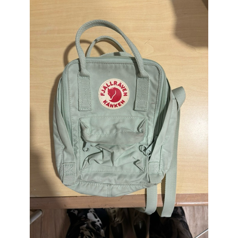 tas sling fjallraven kanken mini mintgreen preloved second