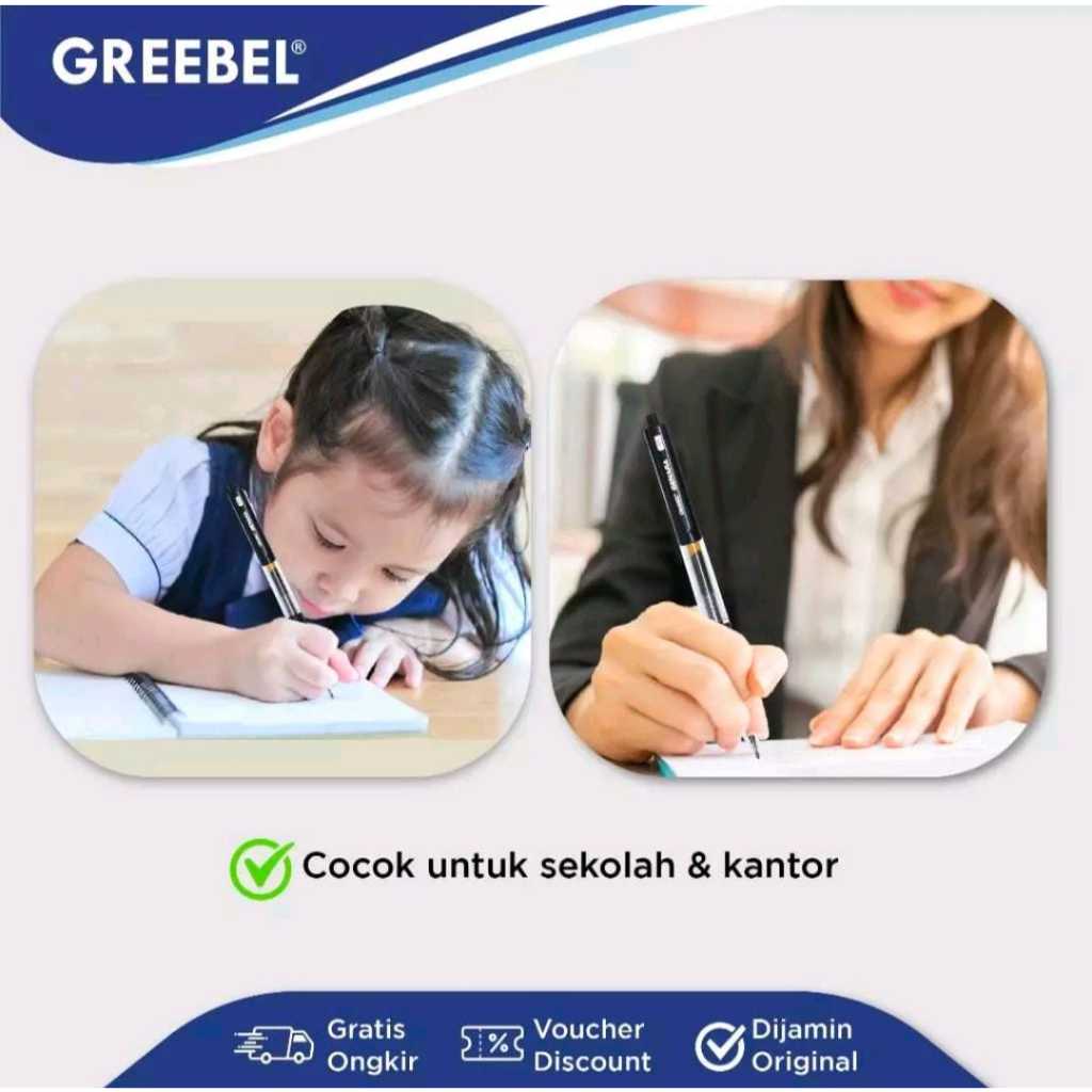 

Pulpen Greebel Genara 0.5 mm / Pulpen Gel 1 Pack