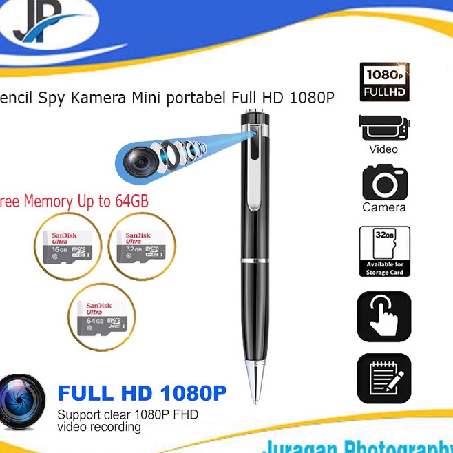 ART U92C Pencil Spy Camera  Kamera Mini portabel Full HD 18P