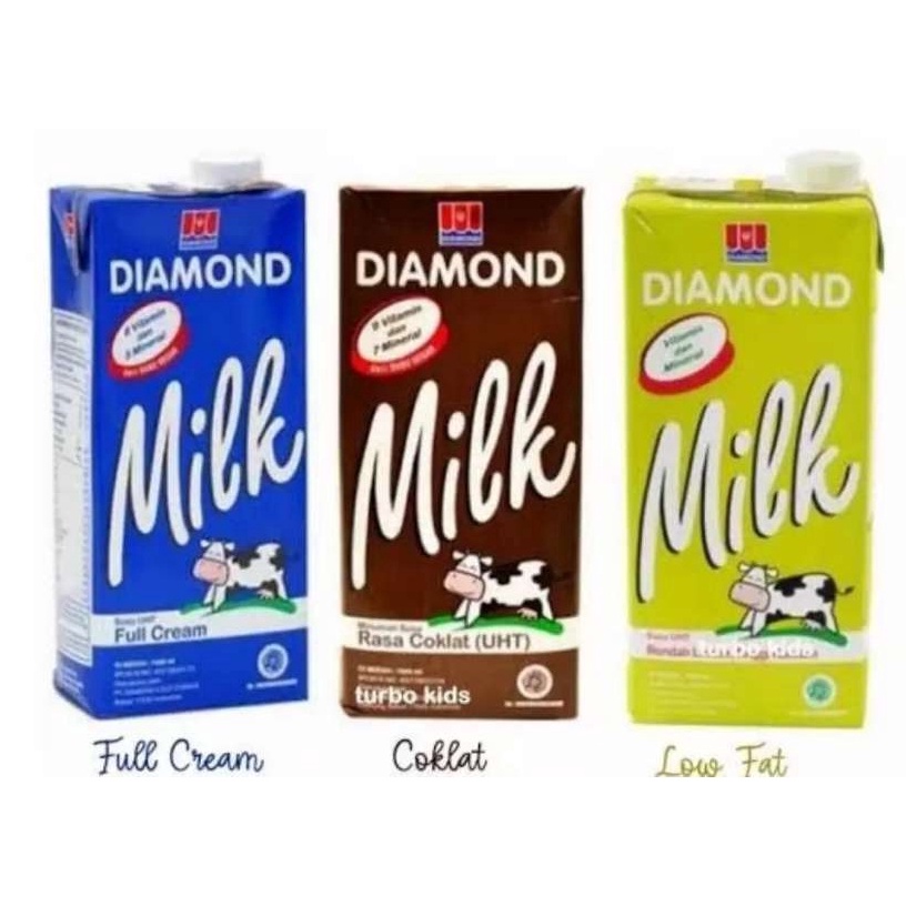 

VIRAL Susu Diamond UHT 1 Liter Full Cream Coklat LowFat