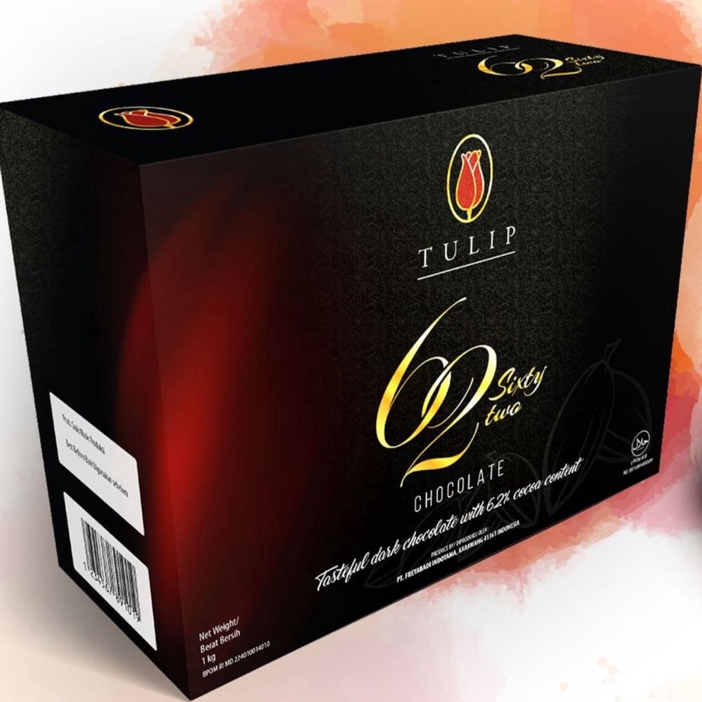 

MEN SALE Tulip Dark Chocolate Couverture 62 1 Kg Coklat Coin Kancing Dark Gosend Grab Only buruan