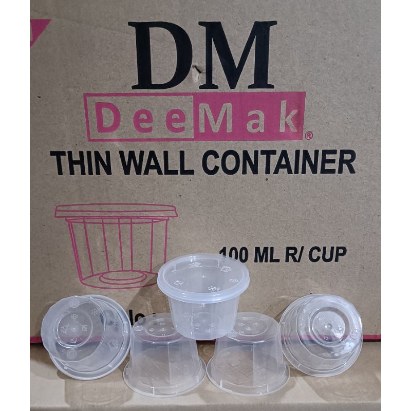 THINWALL CUP 100ML 150ML ROUND CUP / CUP BULAT ISI 25PCS