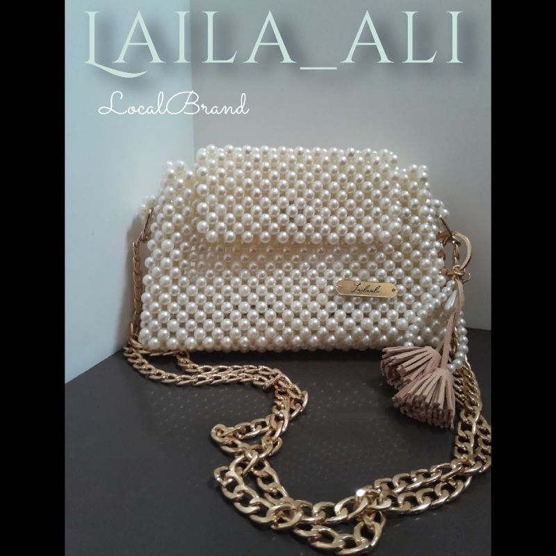 pearl bag | tas mutiara | tas pesta | tas manik manik