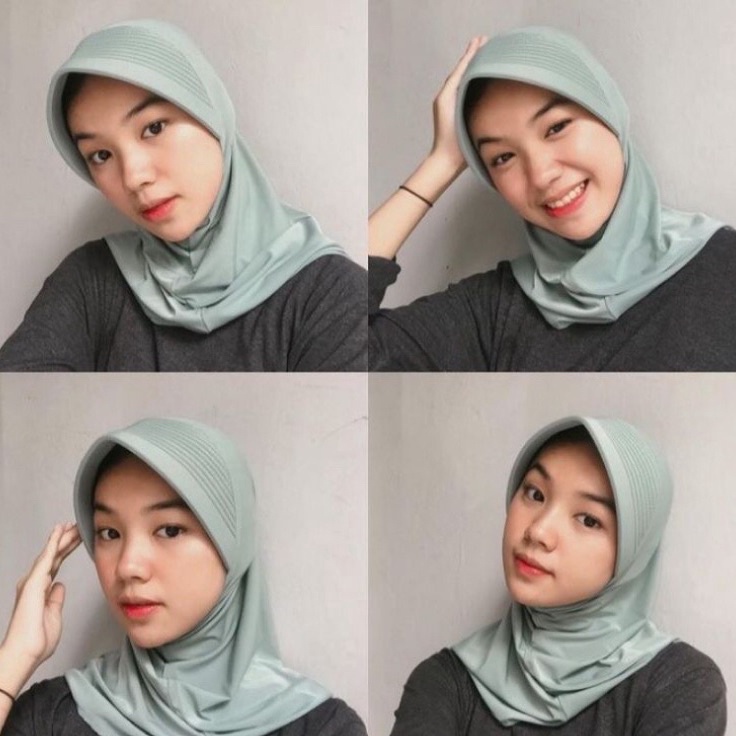 Penjualan TerbaikCOD Hijab Sporty linear SNADA  Hijab Sport Ori SNADA Bergo Sporty  Kerudung Sekolah