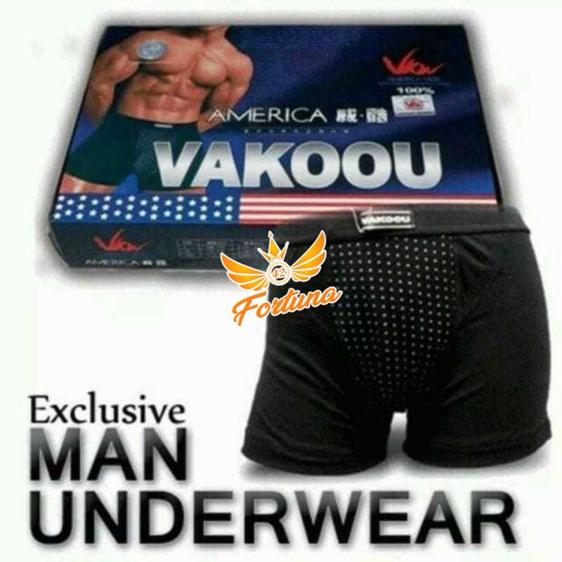 Vakoou - Vakou celana kesehatan pria - Celana Dalam Boxer Magnet Terapi Pembesar Mr P Kesehatan Pria