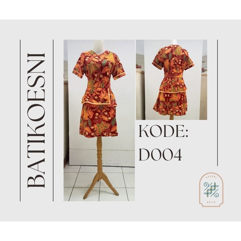 Dress Pendek Wanita Batik