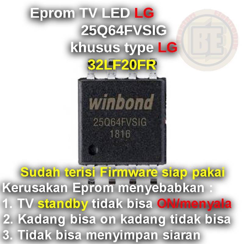 Ic Eprom Firmware TV LG 32LF20FR