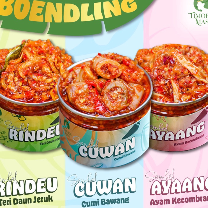 

Terbaru BOENDLING SAMBAL TIMOEN MAS 3 Varian Sambal Favorit Timoen Mas