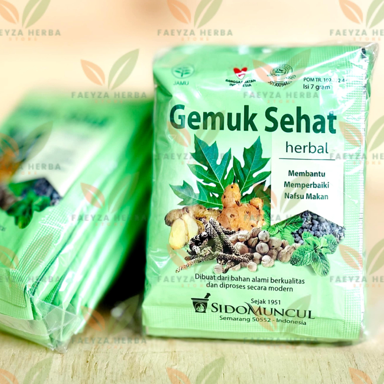 

Sido Muncul Jamu Gemuk Sehat Isi 10 Sachet - Herbal Membantu Memperbaiki Nafsu Makan