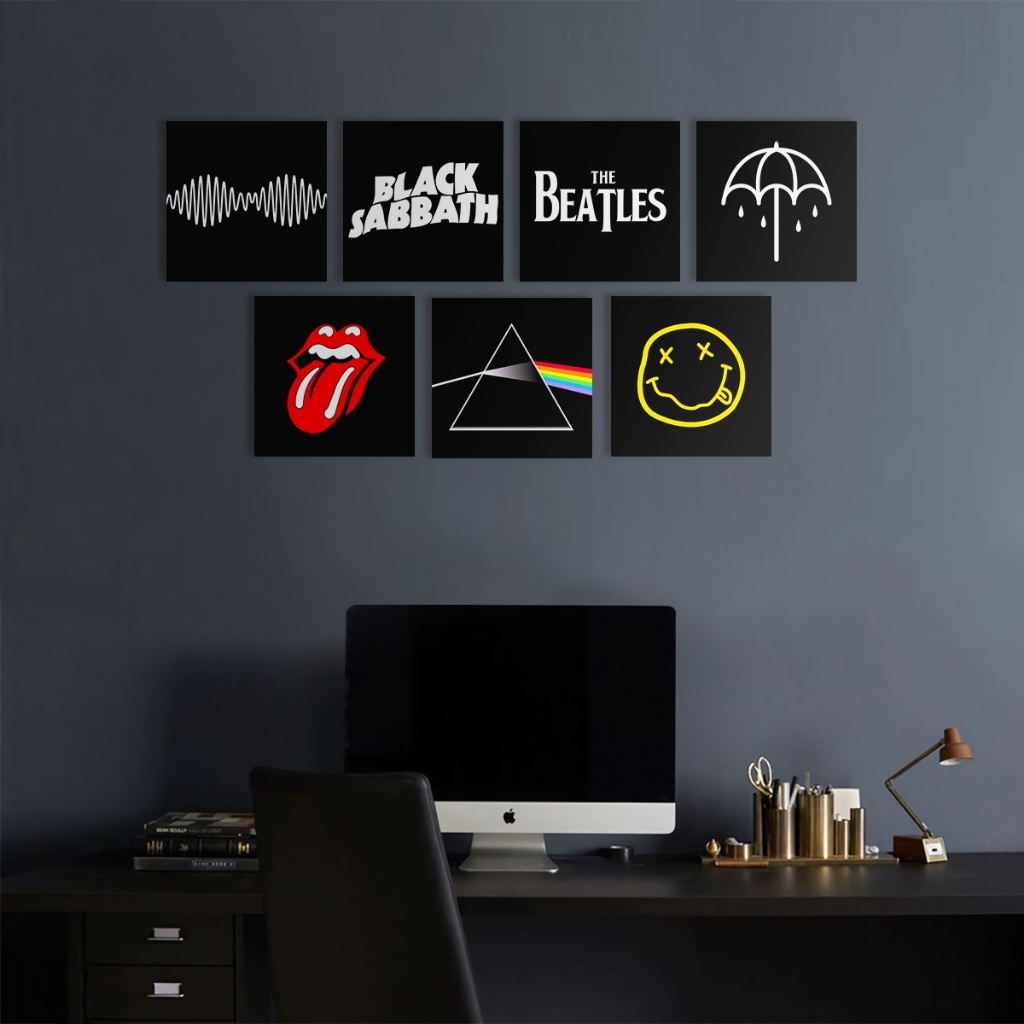 Poster Band Music Musik Wall Decor Poster Dinding Hiasan Dinding Kamar Rumah Retro Vintage Aesthetic