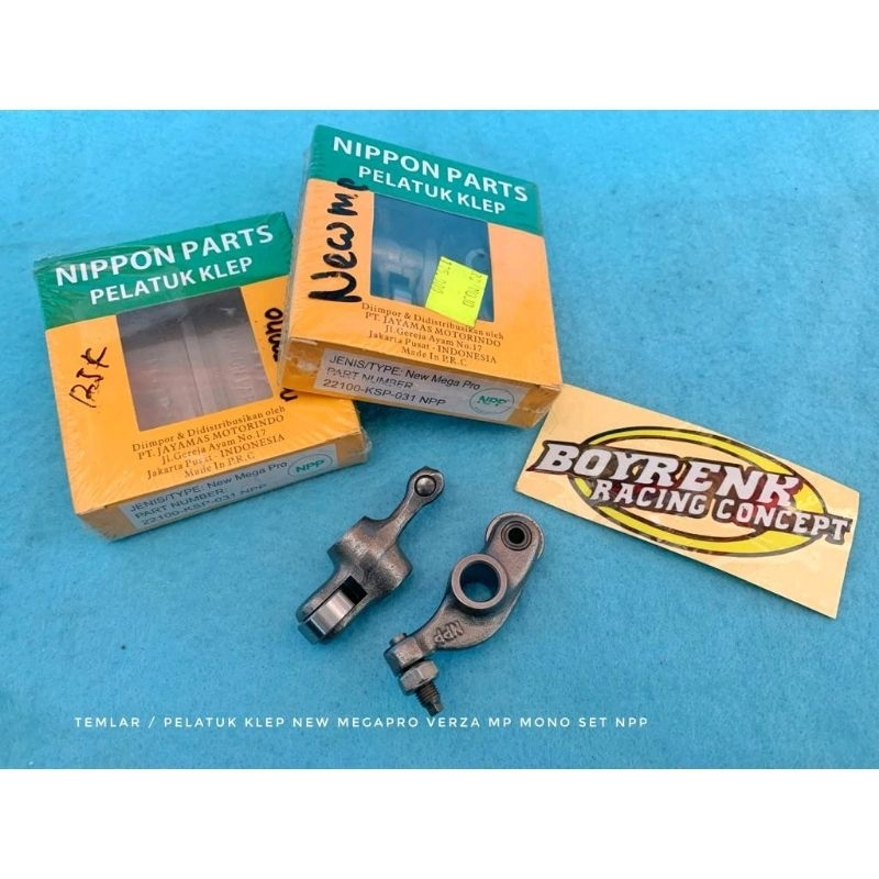 TEMPLAR / PELATUK KLEP ROCKER ARM MEGA PRO NEW MP MONO VERSA SURABAYA JAWA TIMUR