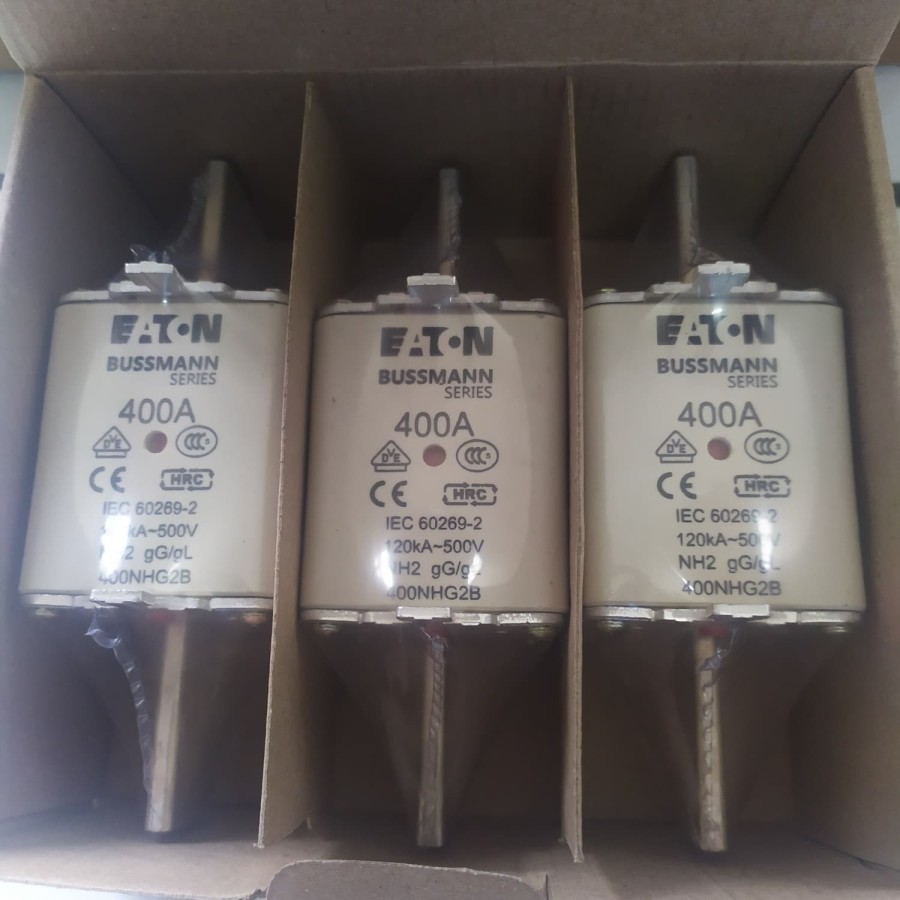 NH Fuse 400NHG2B Fuse NH2 400A 500V 120KA Eaton Bussmann NH Fuse 400NHG2B Fuse NH2 400A 500V 120KA E