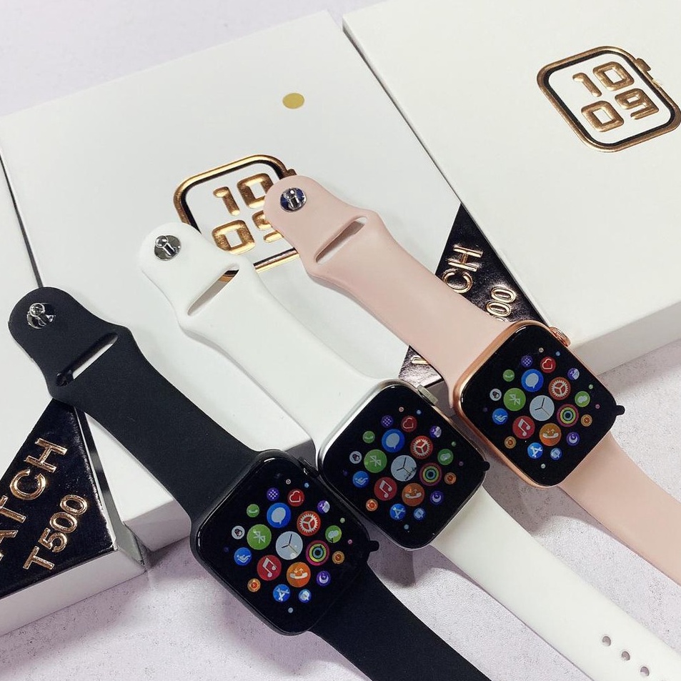 cS T5 SMARTWATCH Jam Tangan Pintar Anti Air Pria Dan Wanita Layar Sentuh WATERPROOF o Kualitas Premi