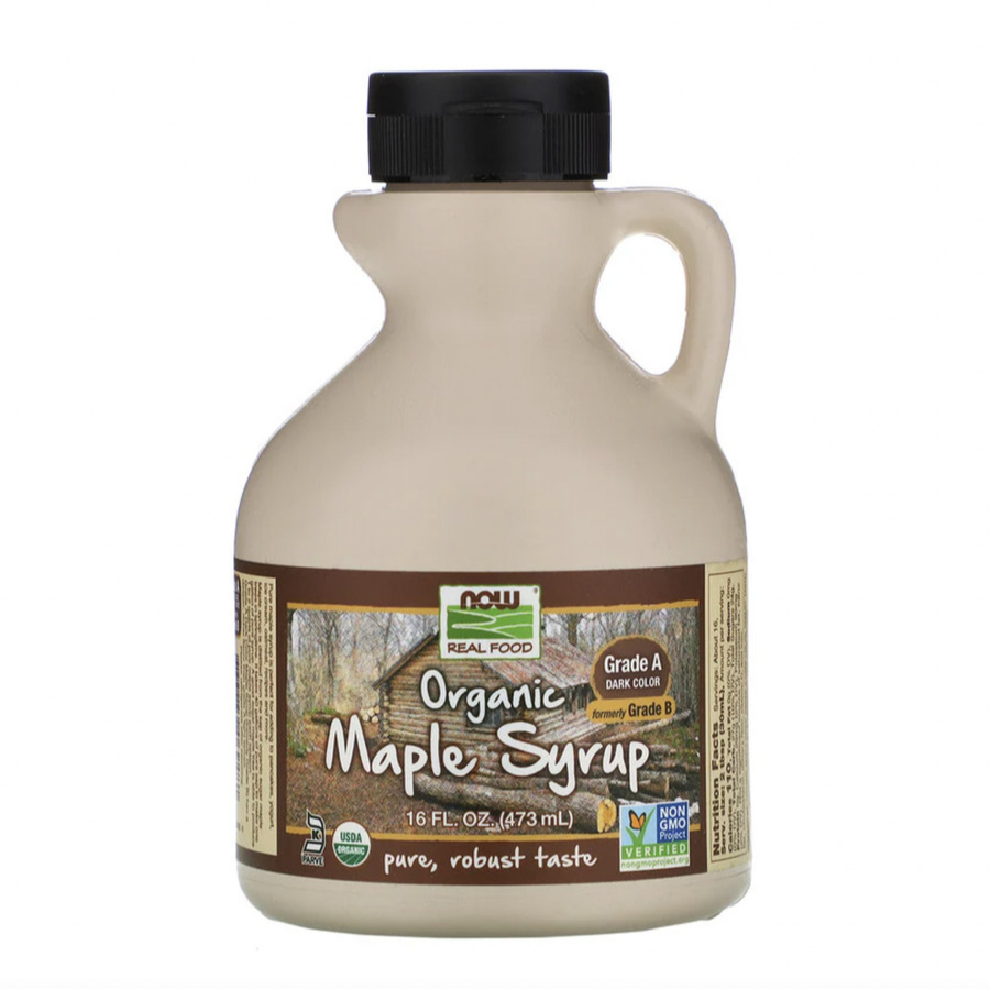 

Now Foods Real Organic Maple Syrup Grade A Dark Color 473 mL