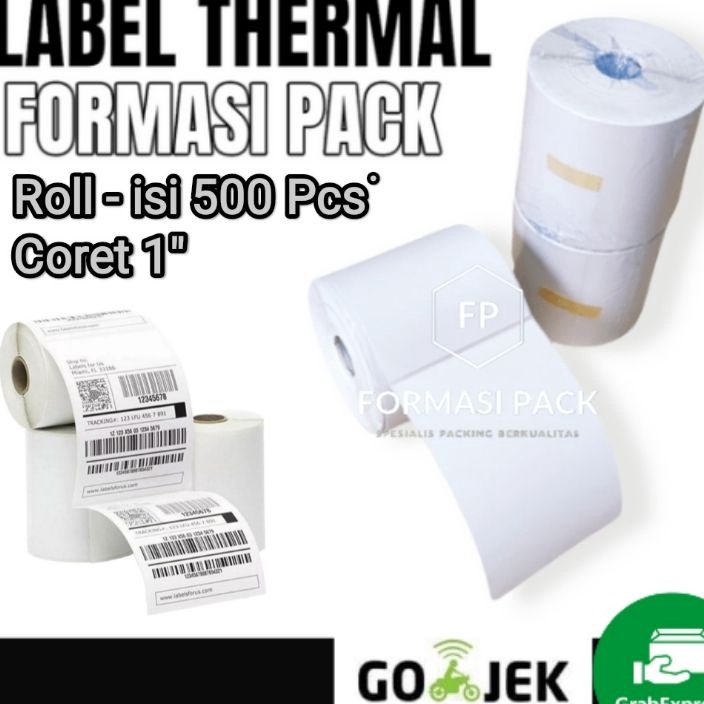 

COD Kertas Termal Continuous Paper Thermal 1 X 15 mm 1x15 4x6 isi 5pcs ukuran A6