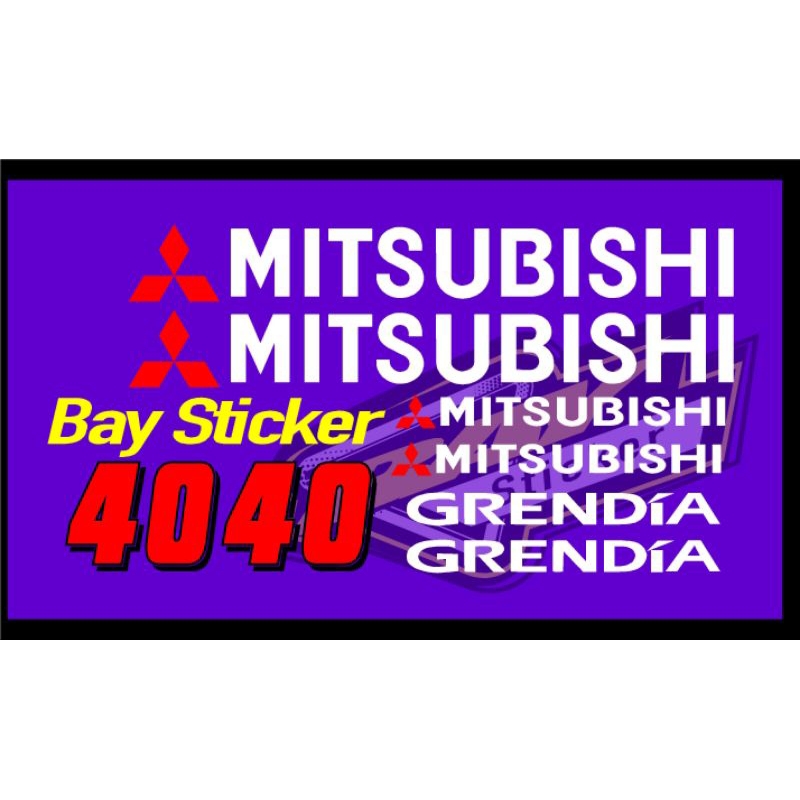 stiker FORKLIFT MITSUBISHI / stiker forklift mitsubishi grendia