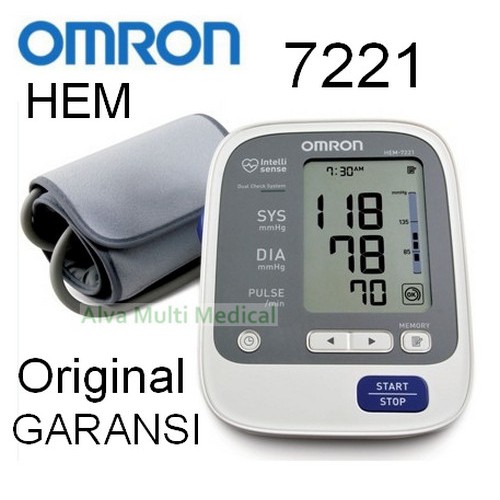 Tensimeter Omron / Alat Pengukur Tekanan Darah / Tensi Digital Omron HEM 7221