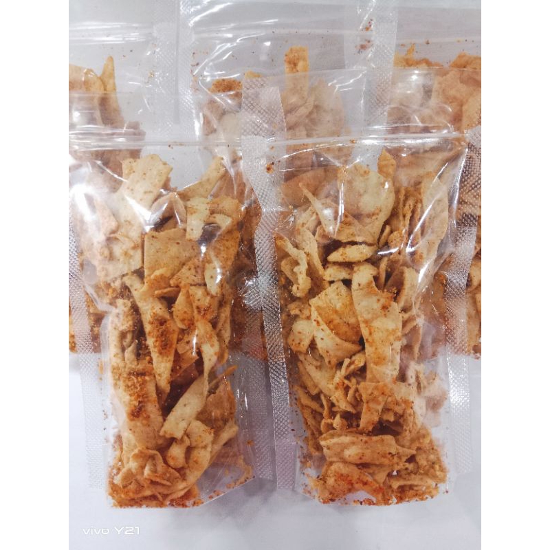 

Cemilan Viral | Keripik Kribab Enak Renyah Gurih Pedas 250 gram