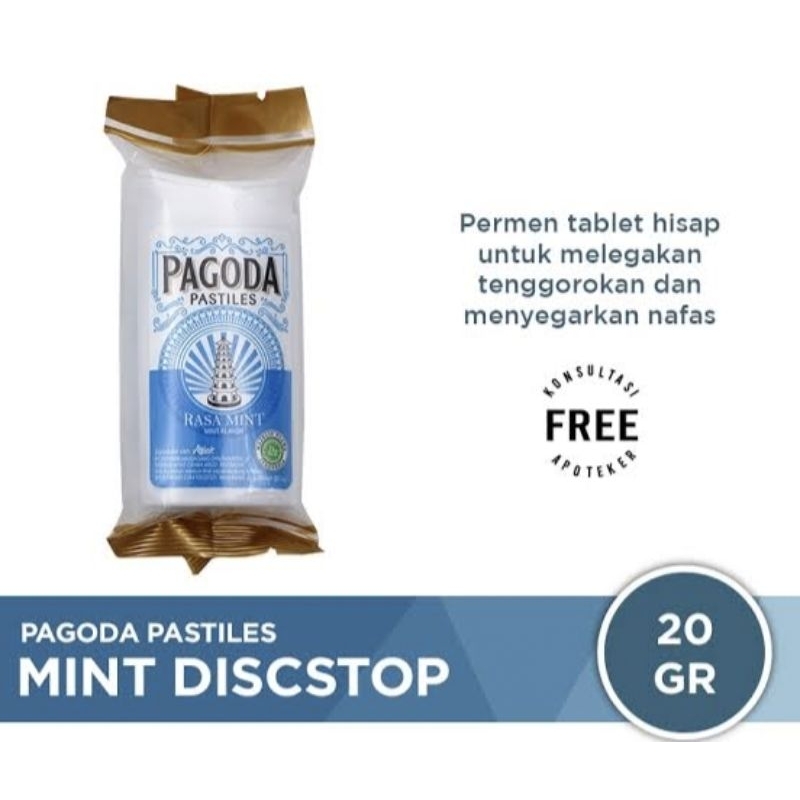 

Pagoda Mint Pastiles Discstop 20g Kemasan Baru