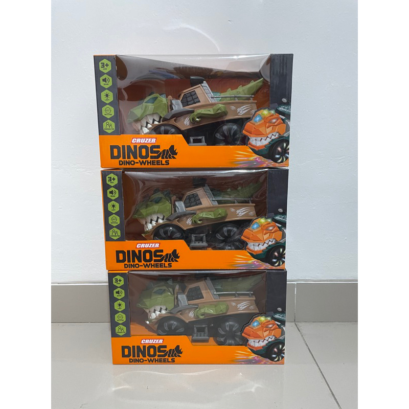 cruzer dinos dino wheels mainan mobil