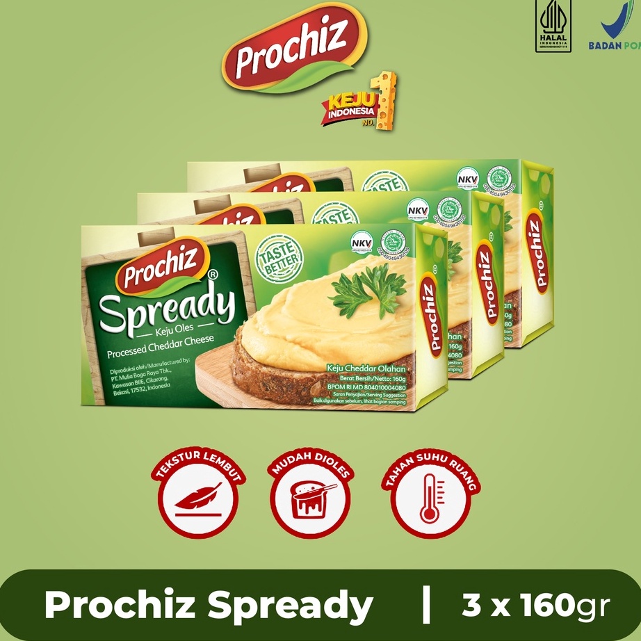 

Dijamin Ori PROCHIZ Spready 16 gr x 3