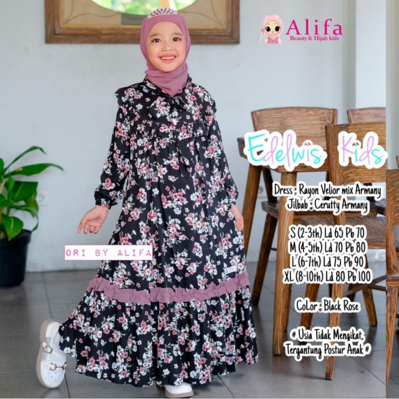 gamis anak by alifa