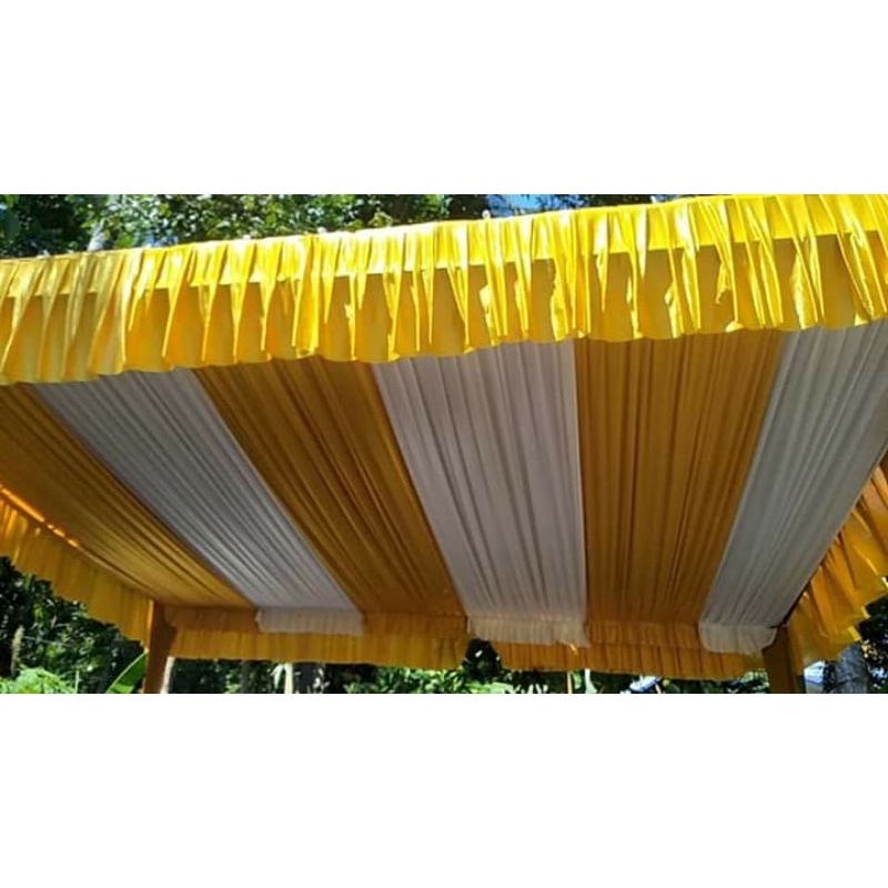 plafon tenda model sisir,rempel/hiasan tenda