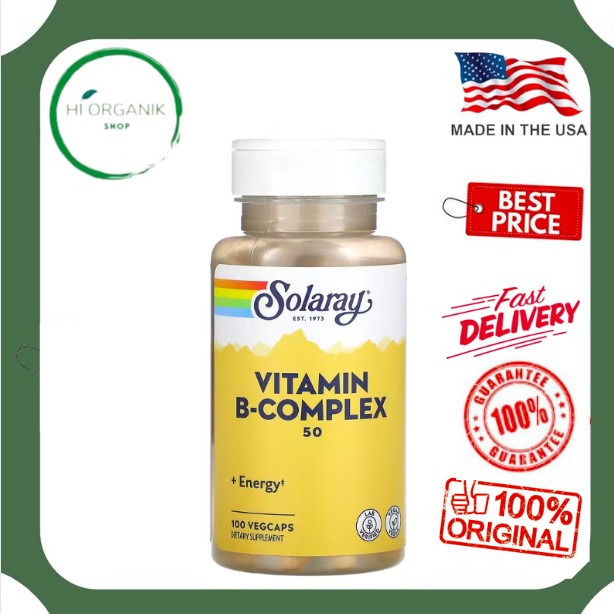 Solaray Vitamin B-Complex 50 mg 100 VegCaps
