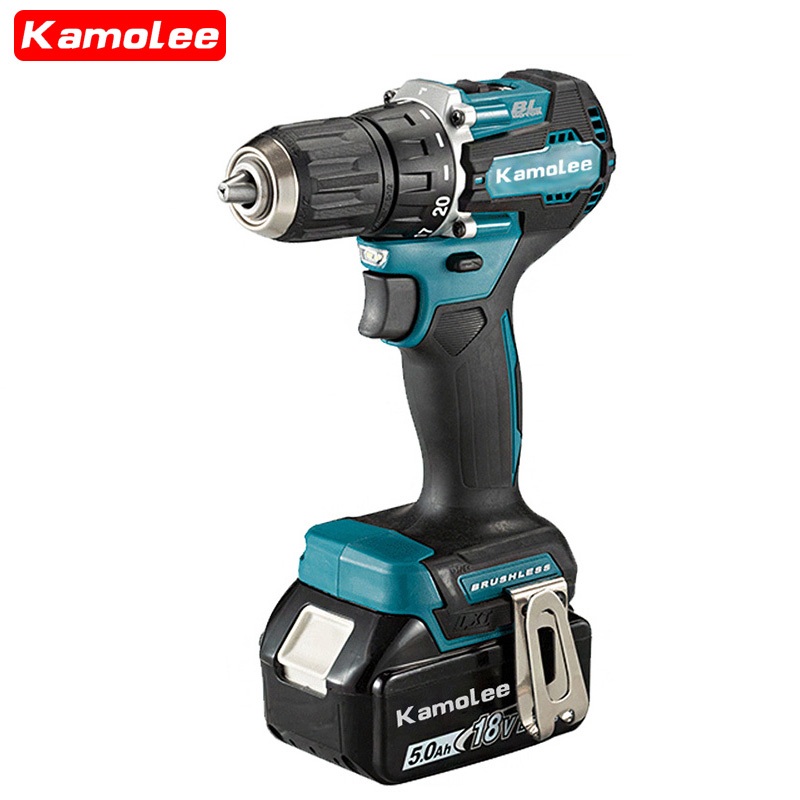 Kamolee 【COD】 18 V Tanpa Kabel Bor Listrik Bor Listrik Bor Listrik Dan Obeng Bor Udara Reciprocating