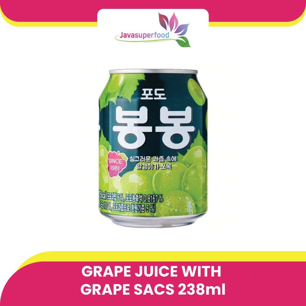 

HAITAI Grape Juice with Grape Sacs - Minuman Rasa Buah Anggur 238ml