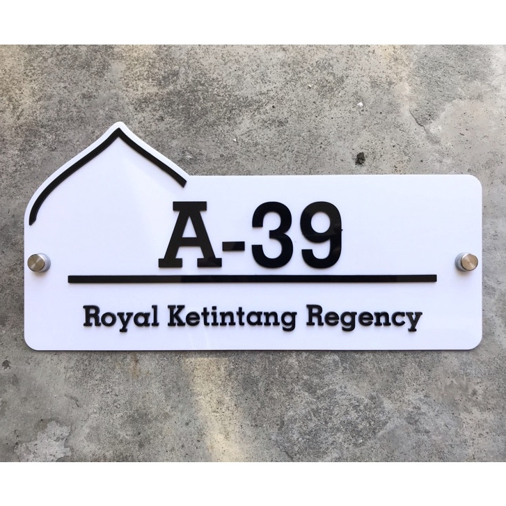 Nomor Rumah Masjid Huruf Timbul Nomor Rumah Akrilik Huruf Timbul