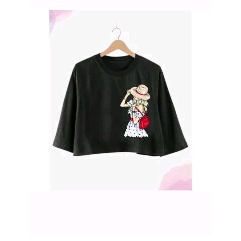 Glory Mart - NCDY CROP TOP OVERSIZE WANITA FASHION