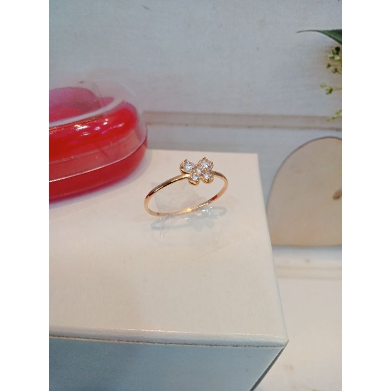 Cincin Kupu kupu mas 22 mas 8k