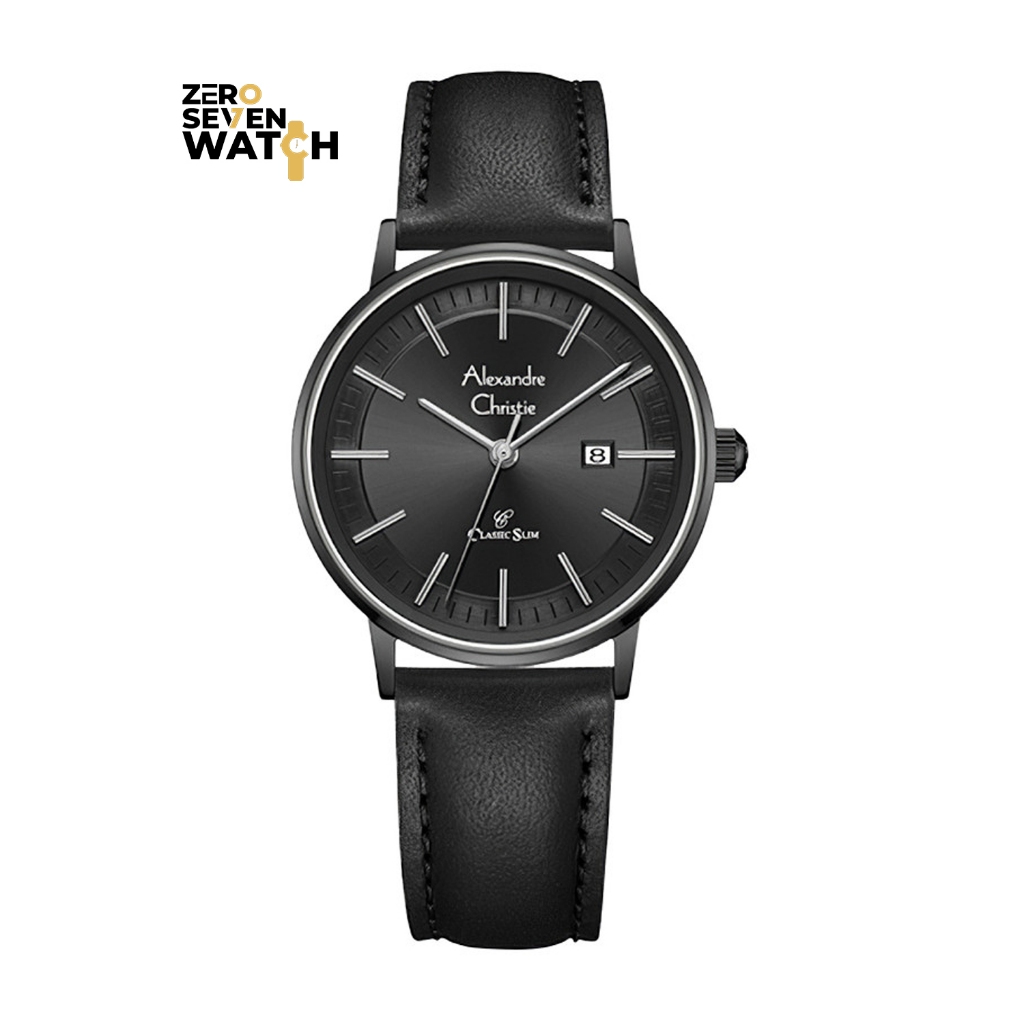 Jam Tangan Wanita Alexandre Christie AC 8694 Classic Steel Kulit Original Garansi Resmi 1 Tahun
