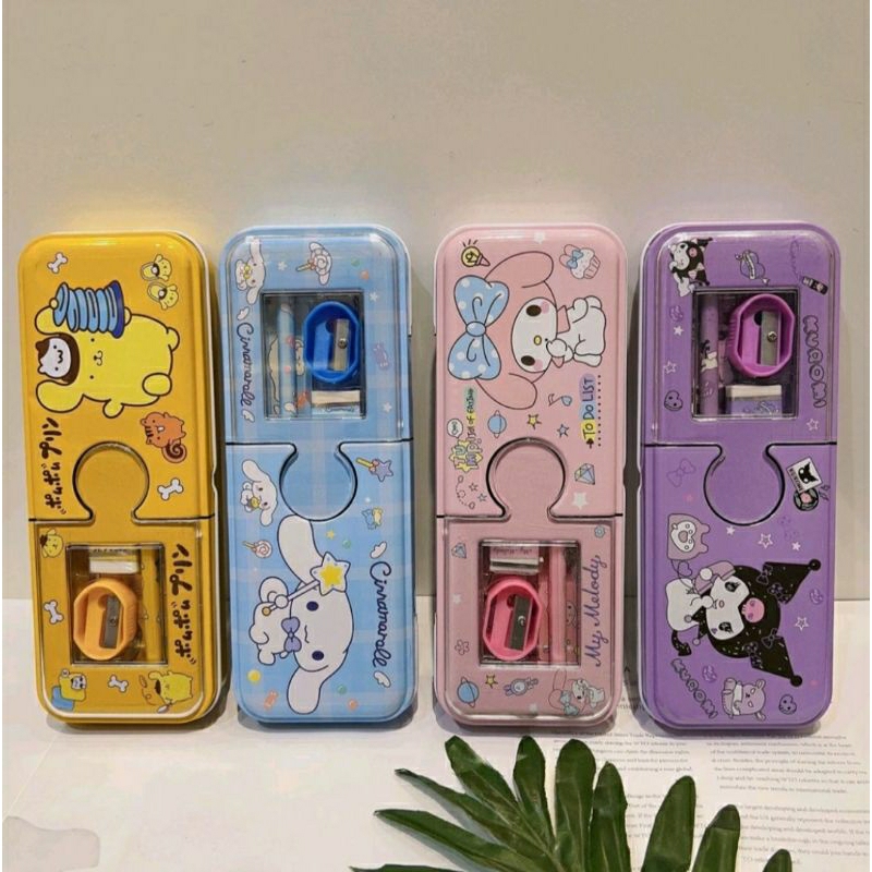 

Kotak Pensil Sanrio 2 Tingkat Model Besi isi 5Pcs/set