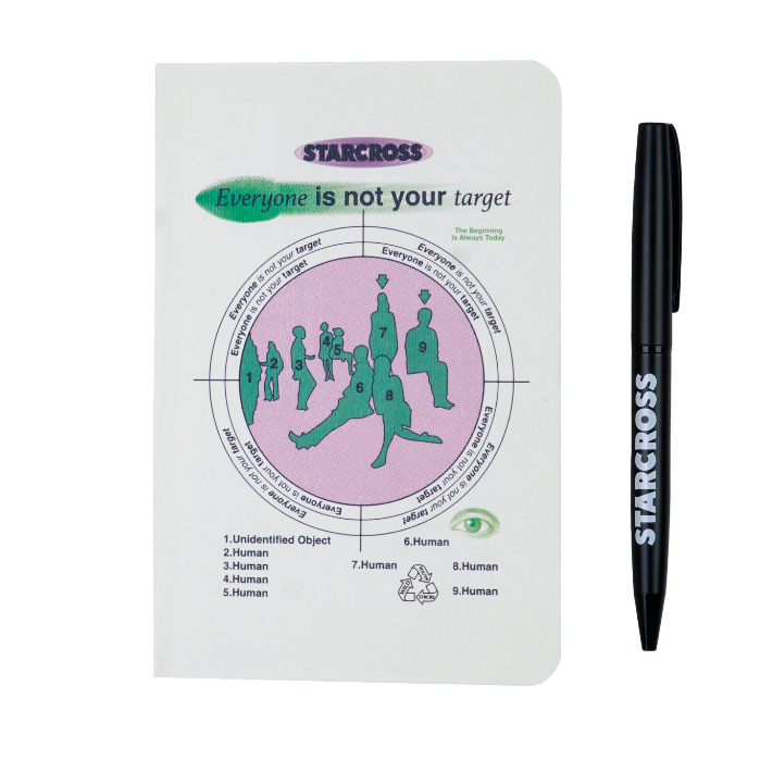 

STARCROSS Pulpen and Book - AC PB 101 - Black White