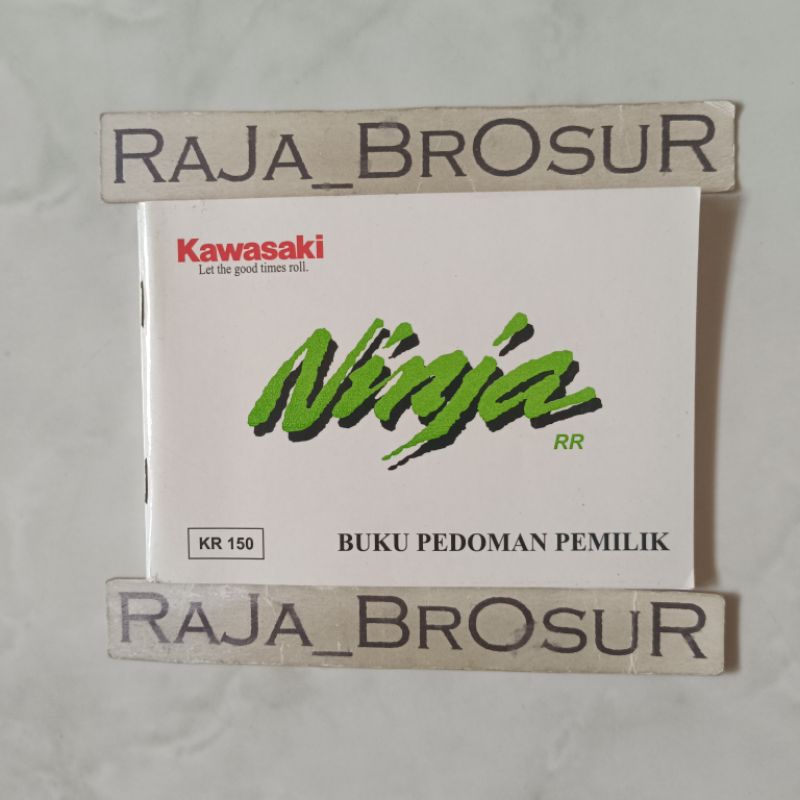 Buku pedoman pemilik/Manual book Kawasaki Ninja RR/Ninja 150RR KR150 KR 150 2Tak 2T CBU Thailand 200