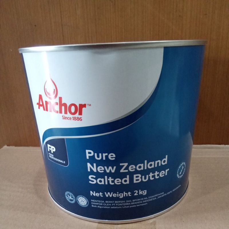 BUTTER ANCHOR SALTED 2 KG ANCHOR TINED BUTTER