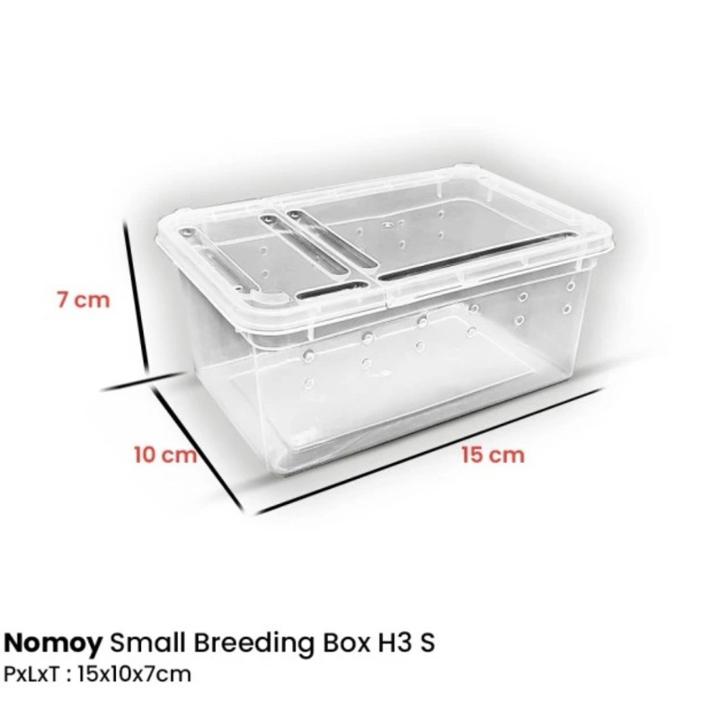 BOX PLASTIK KANDANG REPTIL NOMOY H3 SMALL REPTILE
