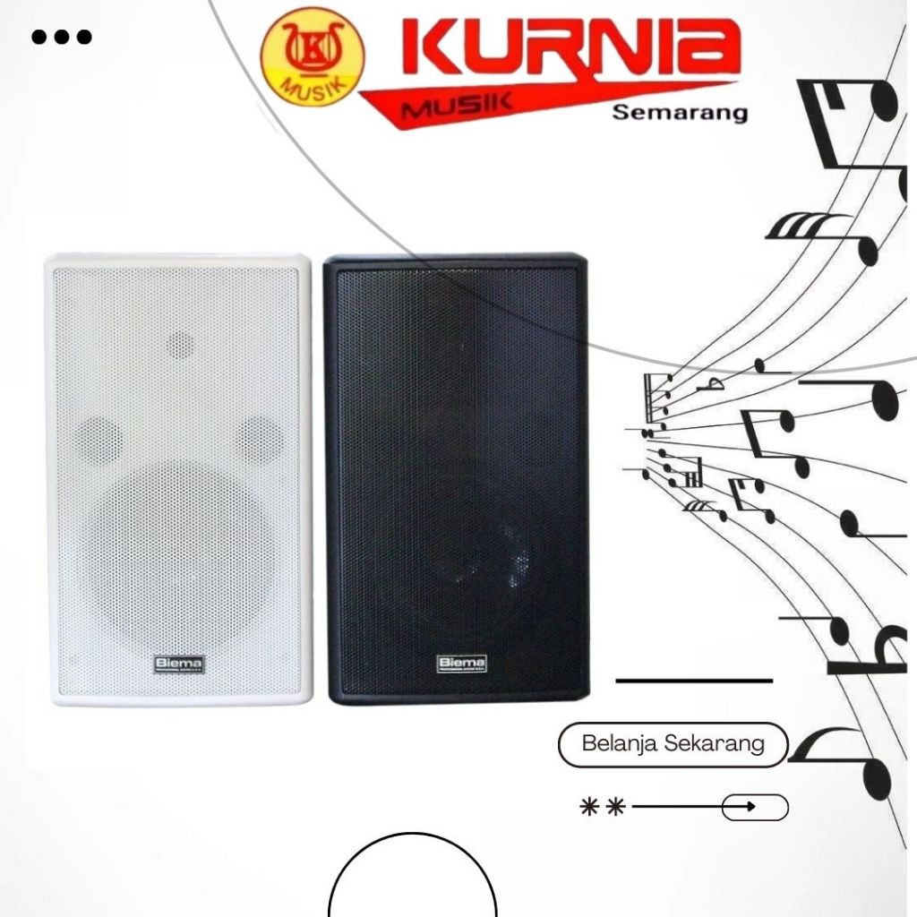 Biema PP80B Plastic Instalasi Speaker / Biema PP 80 Black per set (1 pasang)